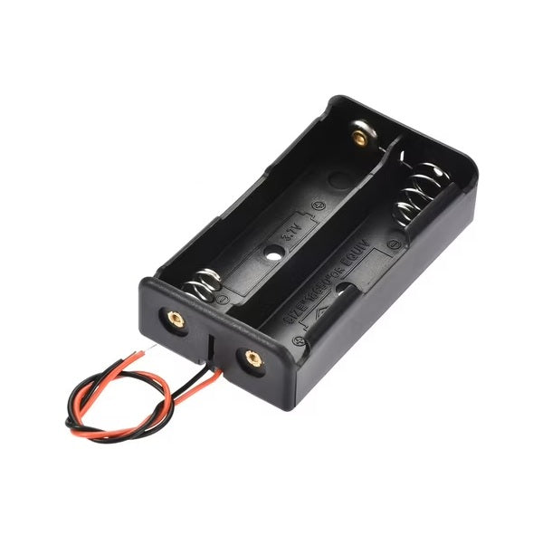 18650 Battery Holder Case 2 Slot with Wire