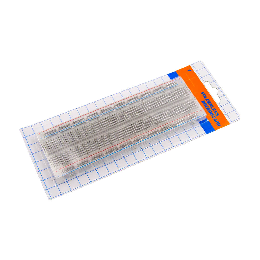 Solderless Breadboard 830 Tie Points - Transparent