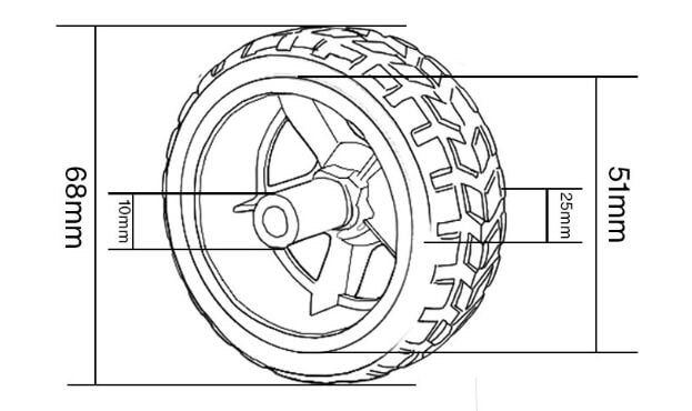Gear Motor Wheel Kit