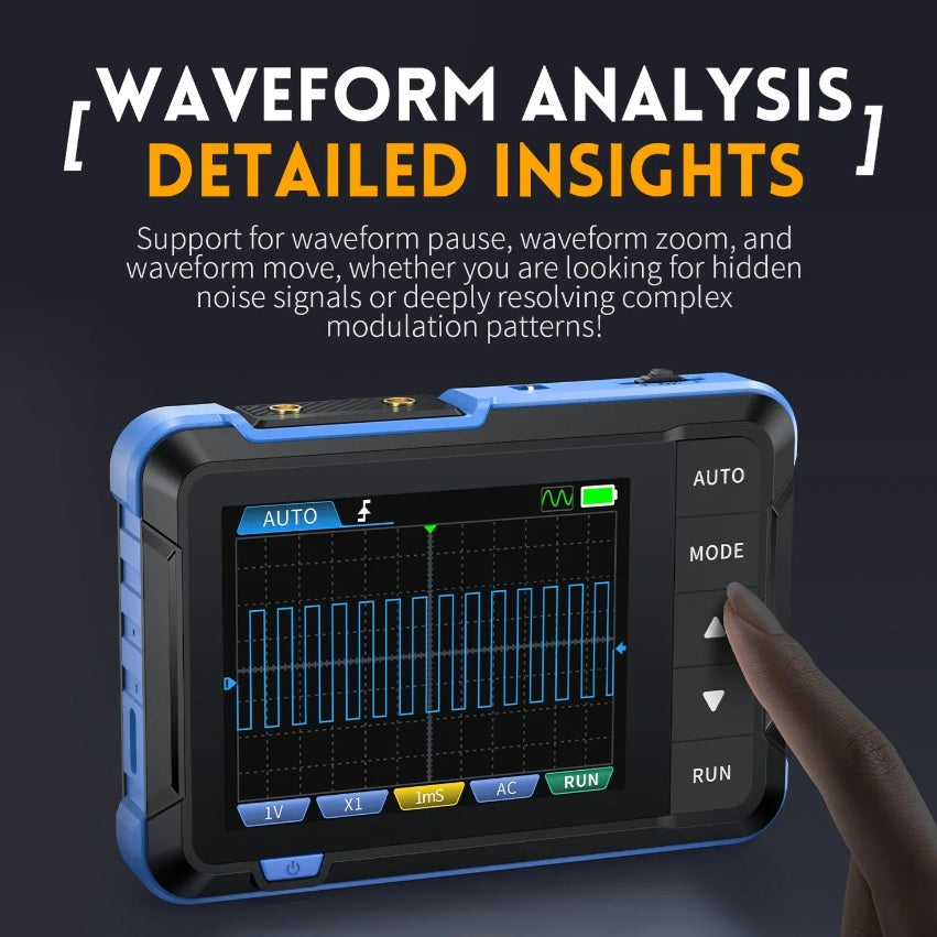 FNIRSI DSO-153 Mini Digital 2-in-1 Oscilloscope Waveform & Signal Generator