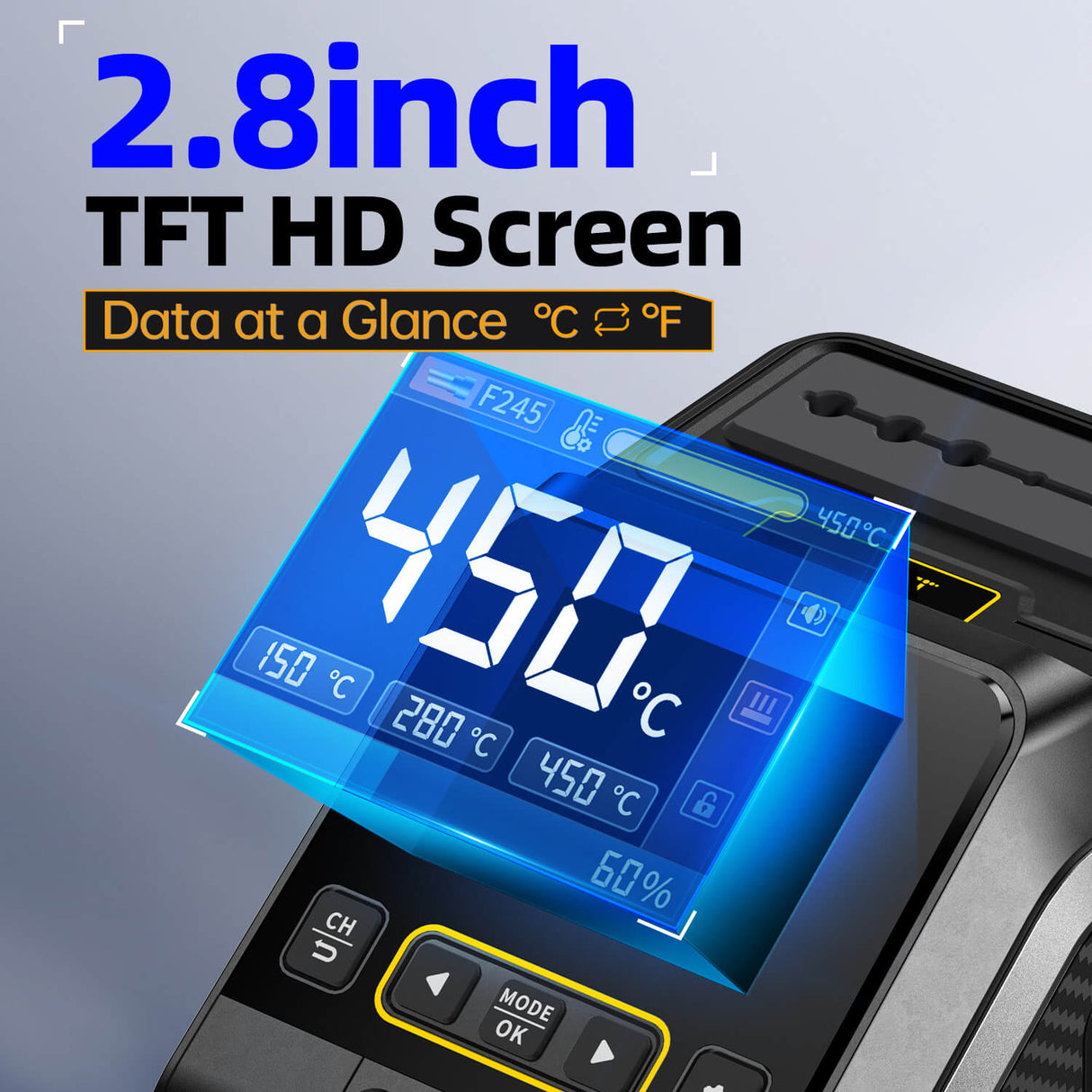 FNIRSI DWS-200 F210 Plus 200W Power Rapid Heating Soldering Iron Station Kit