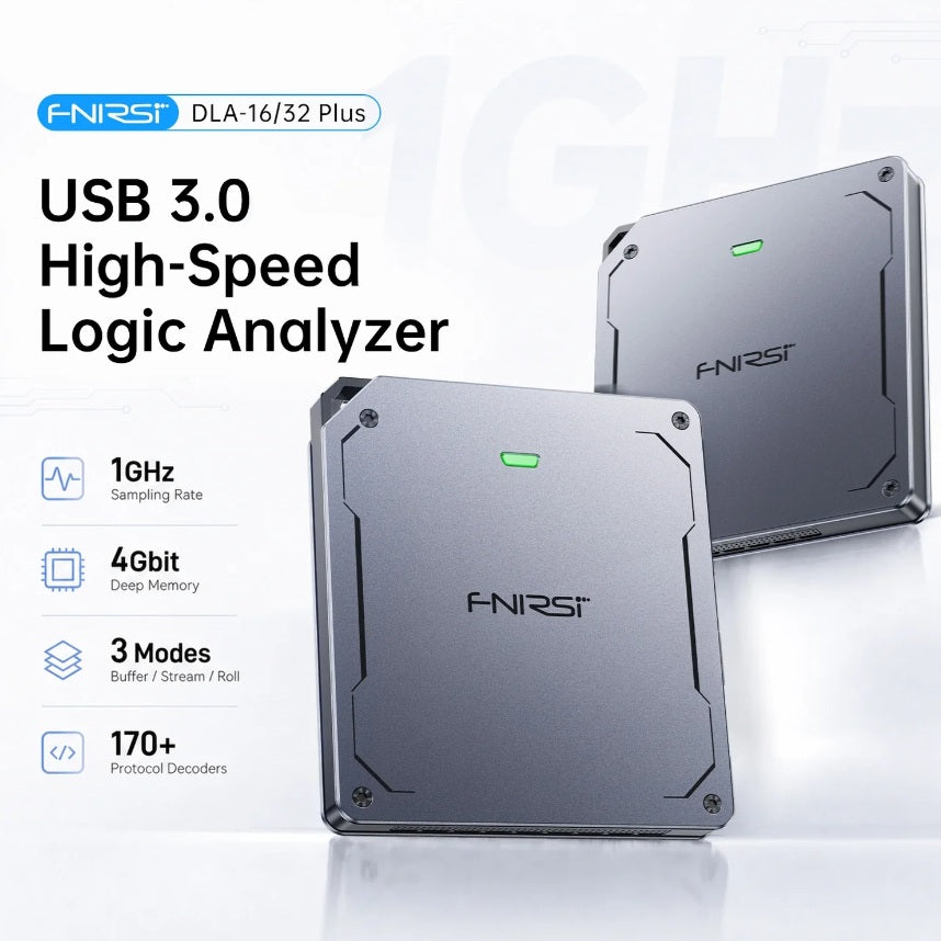 FNIRSI DLA-16 Plus 16 Channel 1GHz Logic Analyzer - USB 3.0