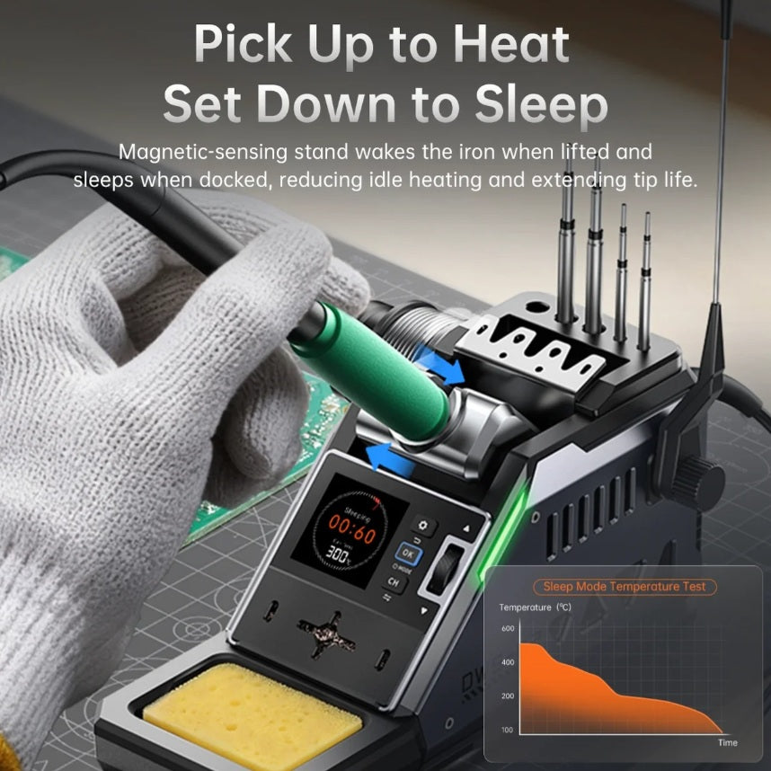 FNIRSI DWS-P2 100W Portable Soldering Station - F210 Std.