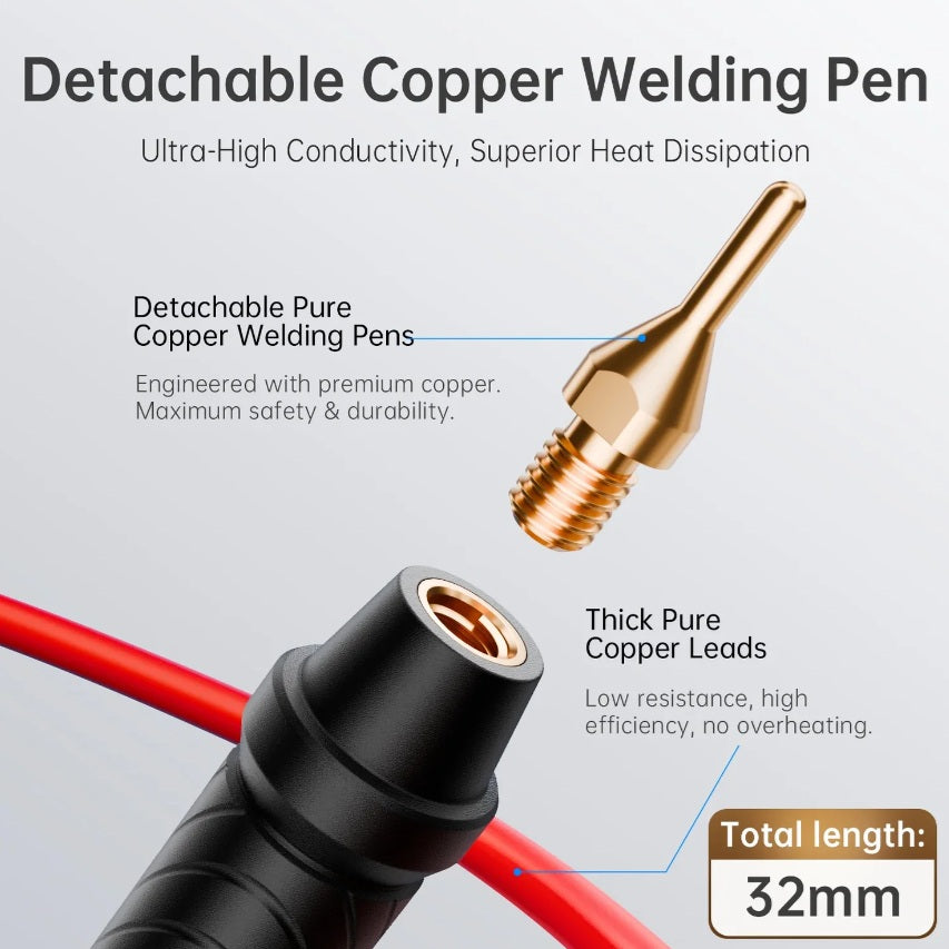 FNIRSI SWM-20 1200A Dual Pulse 2-in-1 Portable Battery Smart Spot Welder