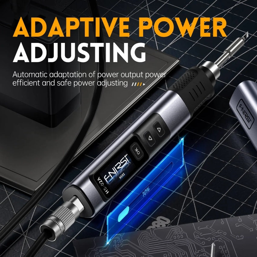 FNIRSI HS-02B Intelligent Soldering Iron with Carrying Bag & EU Charger