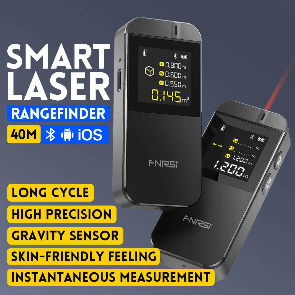FNIRSI IR40 Smart Laser Rangefinder