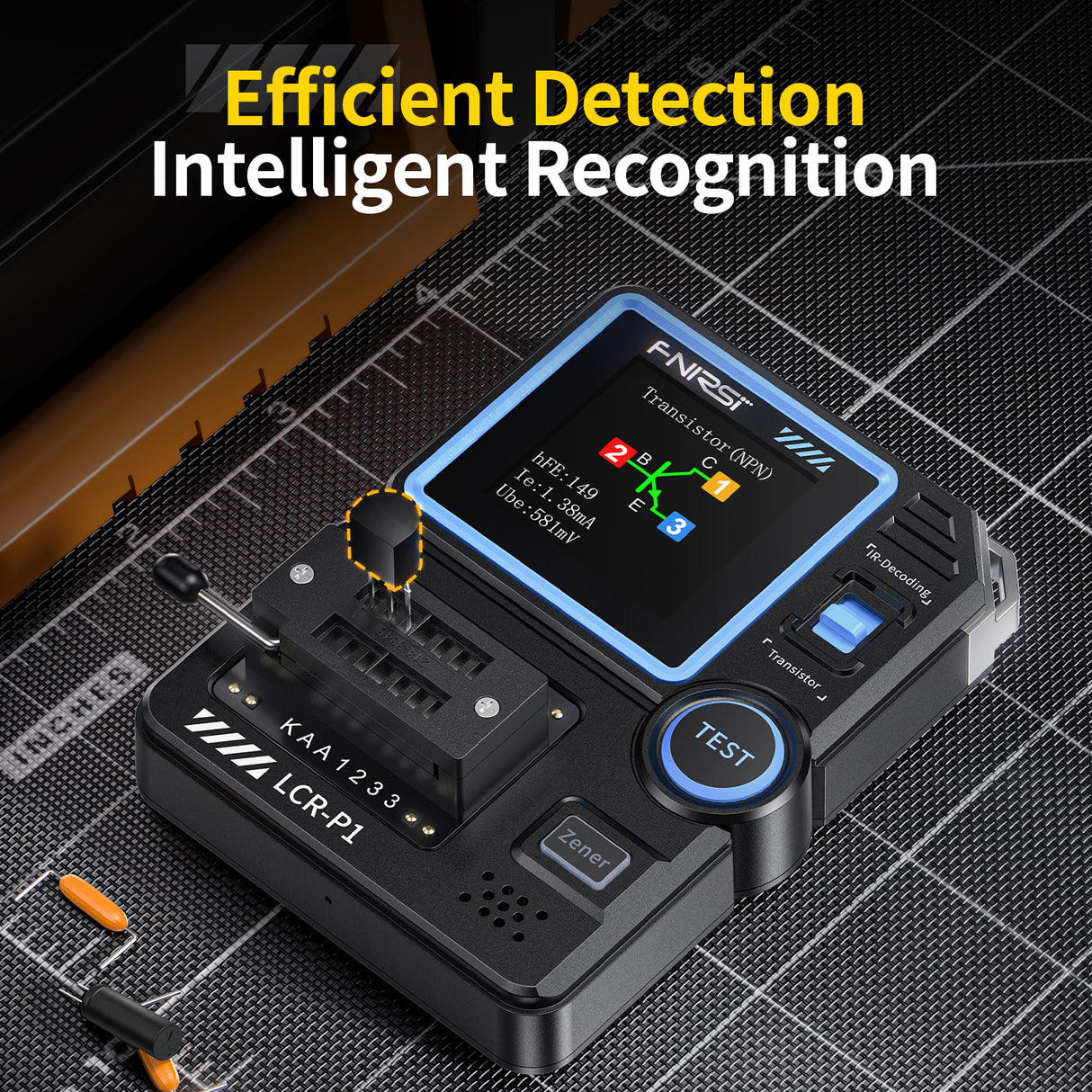 FNIRSI LCR-P1 Multifunction LCR & Transistor Capacitor Tester