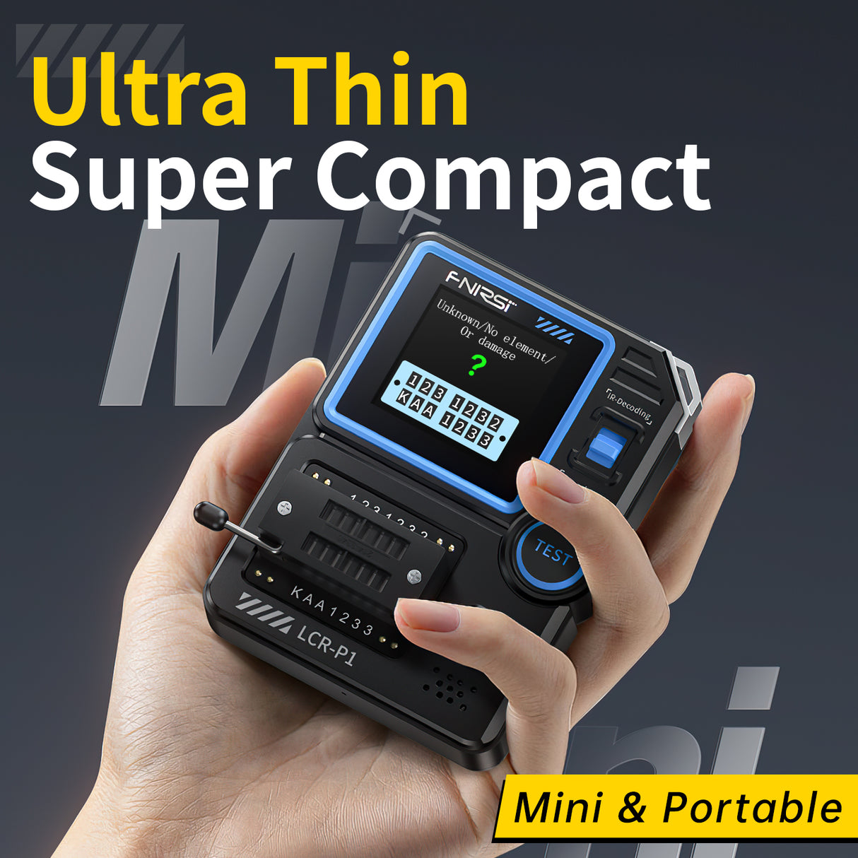 FNIRSI LCR-P1 Multifunction LCR & Transistor Capacitor Tester
