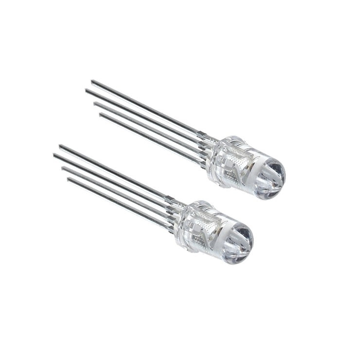 RGB Led 5mm Clear 2x