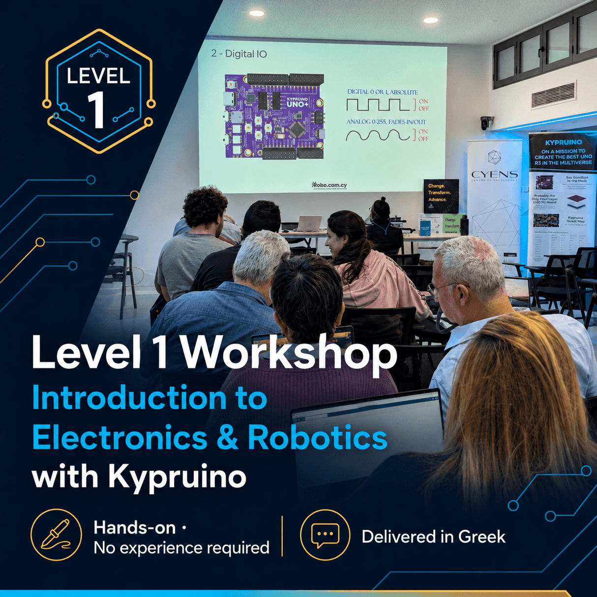ROBO × Antoniadis: Electronics & Robotics Workshop - Level 1