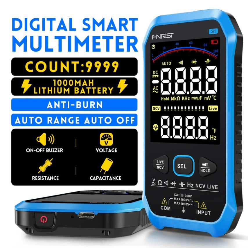 FNIRSI S1 Large Screen Digital Display Smart Multimeter