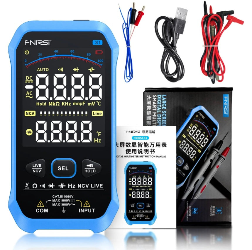 FNIRSI S1 Large Screen Digital Display Smart Multimeter