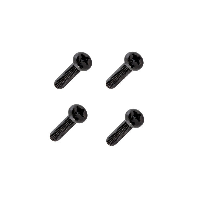 Screws M3 - 1cm Plastic Black 4x