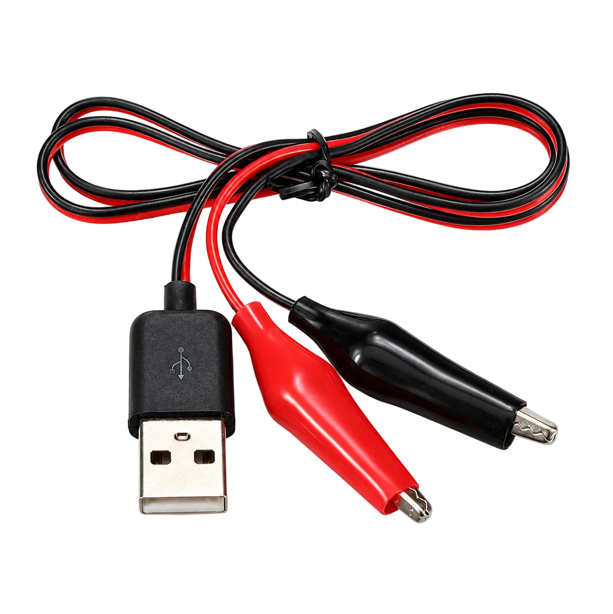 USB Male to Alligator Clips Power Cable ~60cm
