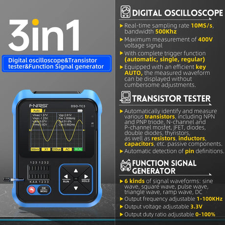 Digital Oscilloscope & Transistor Tester