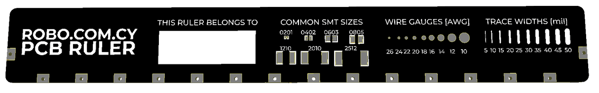 PCB Ruler - Resistor Version