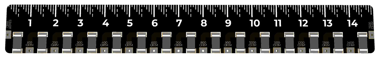 PCB Ruler - Resistor Version