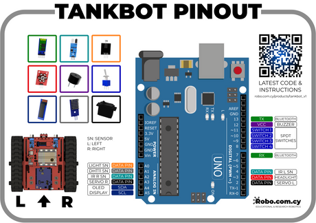 Tankbot - Arduino Compatible Robot - Assembled