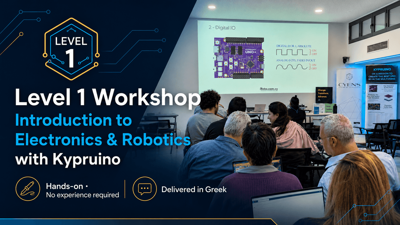 ROBO × Antoniadis Launches a New Hands-On Electronics & Robotics Workshop