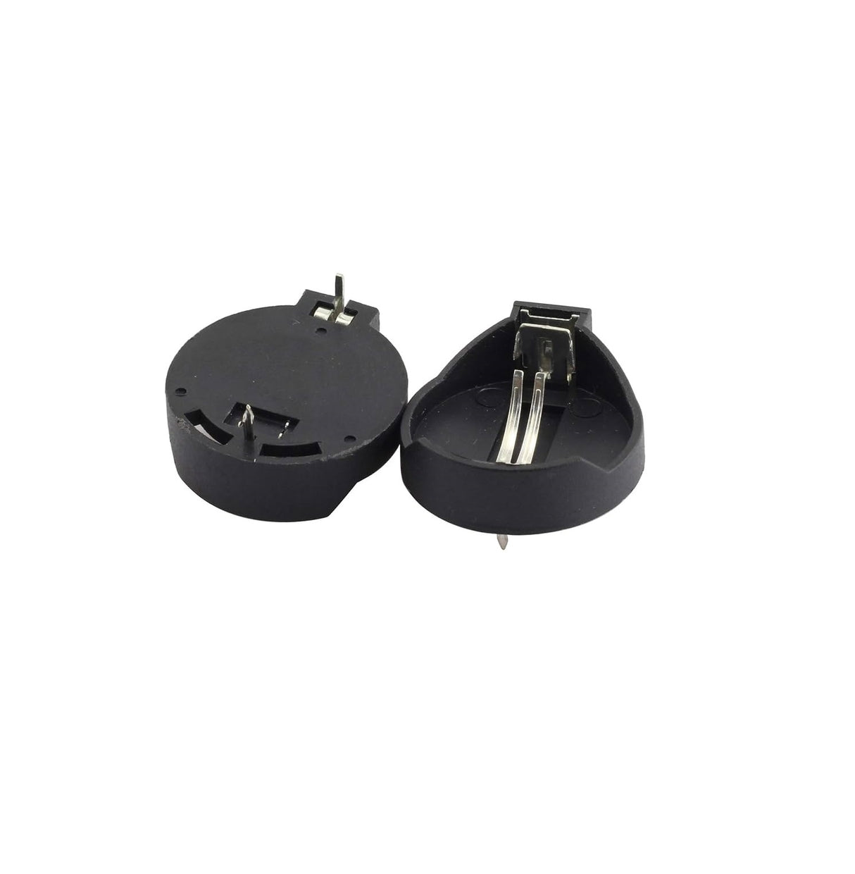 Battery Coin Cell Button Socket Holder CR2032 - Black