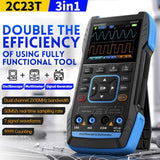 FNIRSI 2C23T Handheld Dual Channel 3-in-1 Oscilloscope & Multimeter & DDS Signal Generator