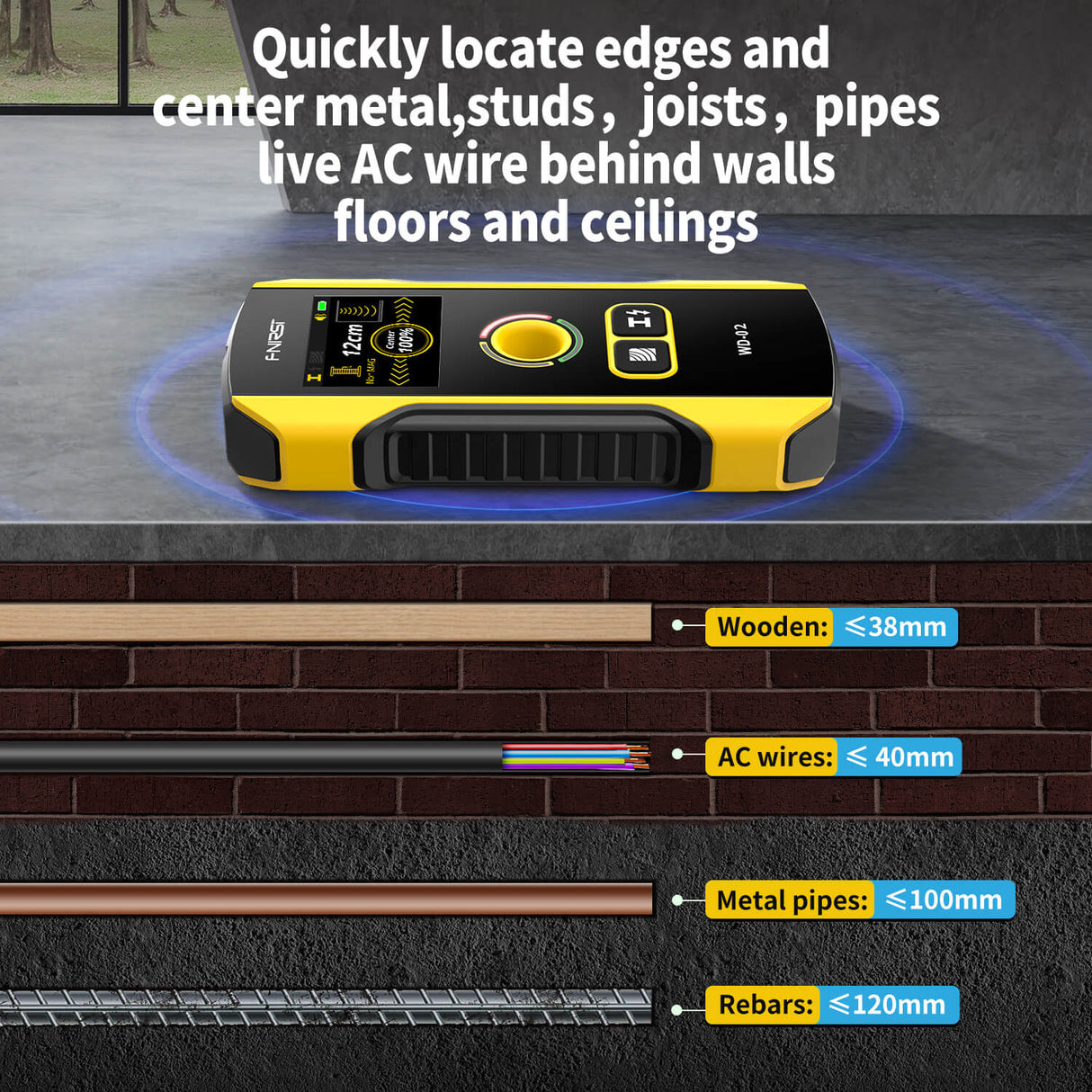 FNIRSI WD02 Wall Detector Scanner