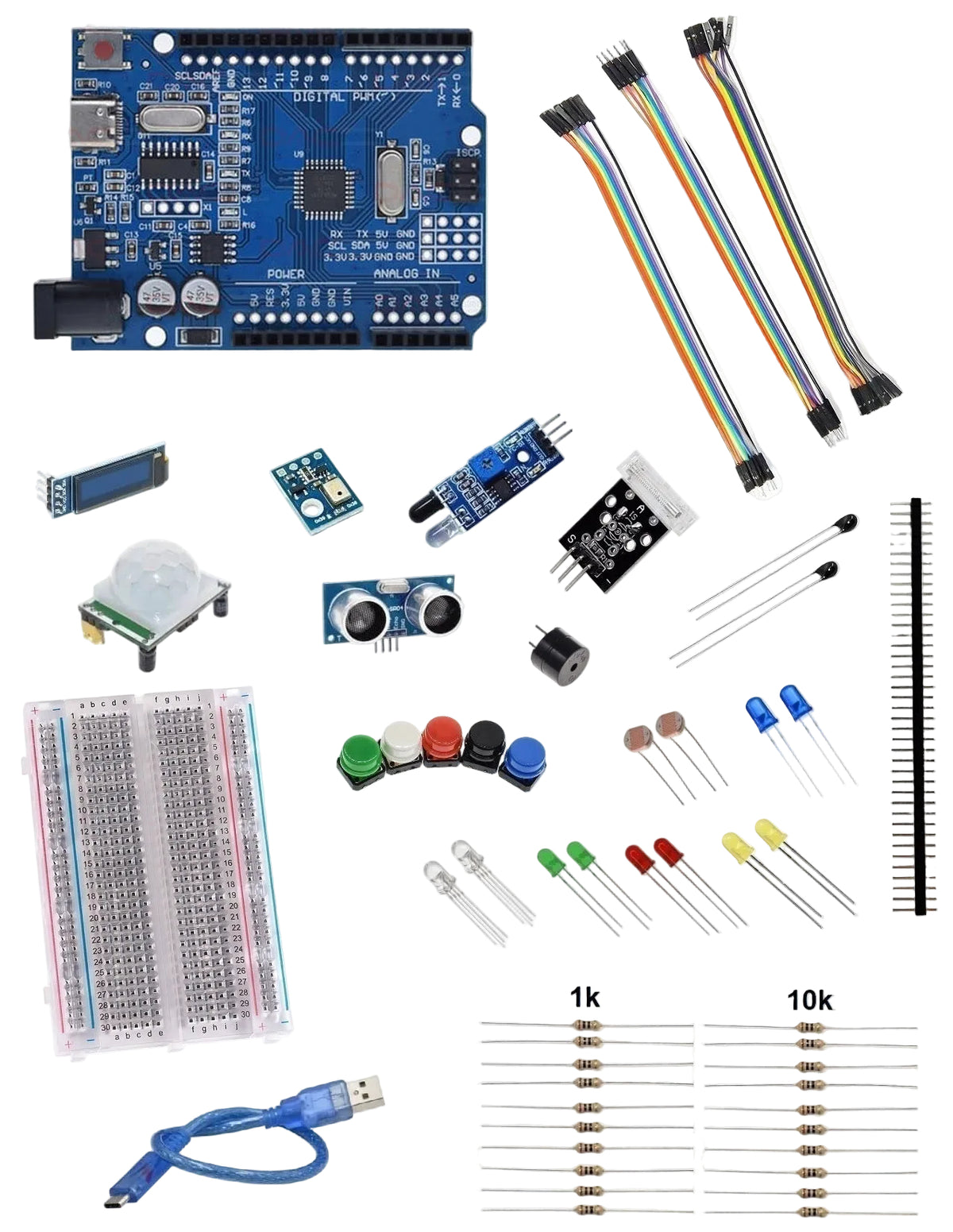 Arduino Starter Set V1 - Complete Beginner STEM Kit for Learning Electronics & DIY Projects