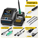 FNIRSI DWS-200 F210 Plus 200W Power Rapid Heating Soldering Iron Station Kit