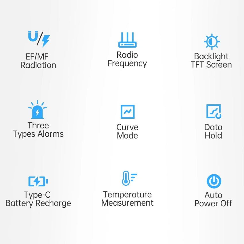 FNIRSI ERD-10 4-in-1 Electromagnetic Radiation Detector