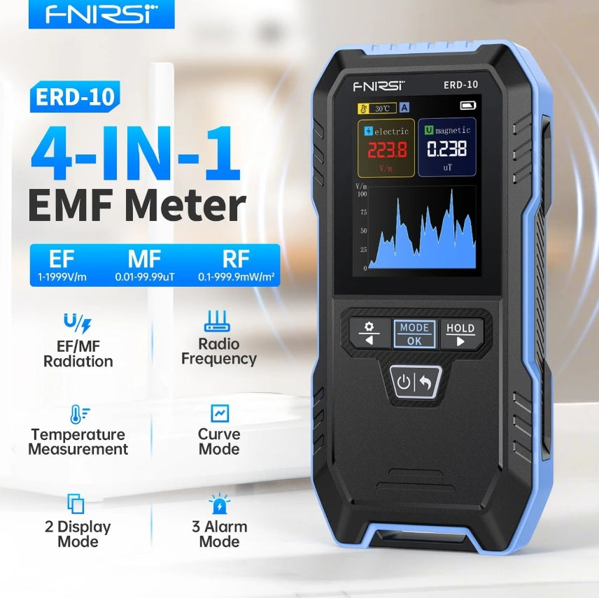 FNIRSI ERD-10 4-in-1 Electromagnetic Radiation Detector