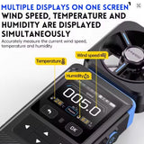 FNIRSI FAM-02 Professional Digital Anemometer 3-in-1 Wind Speed Measurement & Temperature & Humidity Meter