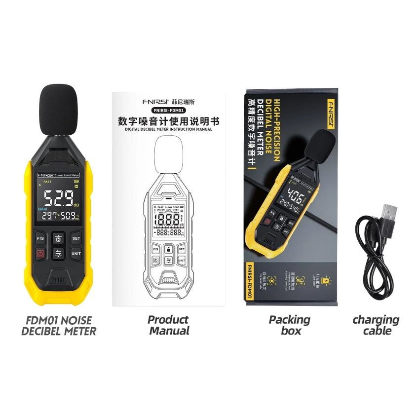 FNIRSI FDM01 High Precision Digital Noise Decibel Meter