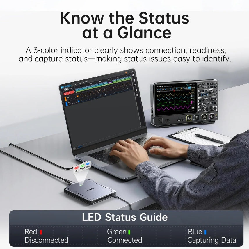 FNIRSI DLA-16 Plus 16 Channel 1GHz Logic Analyzer - USB 3.0