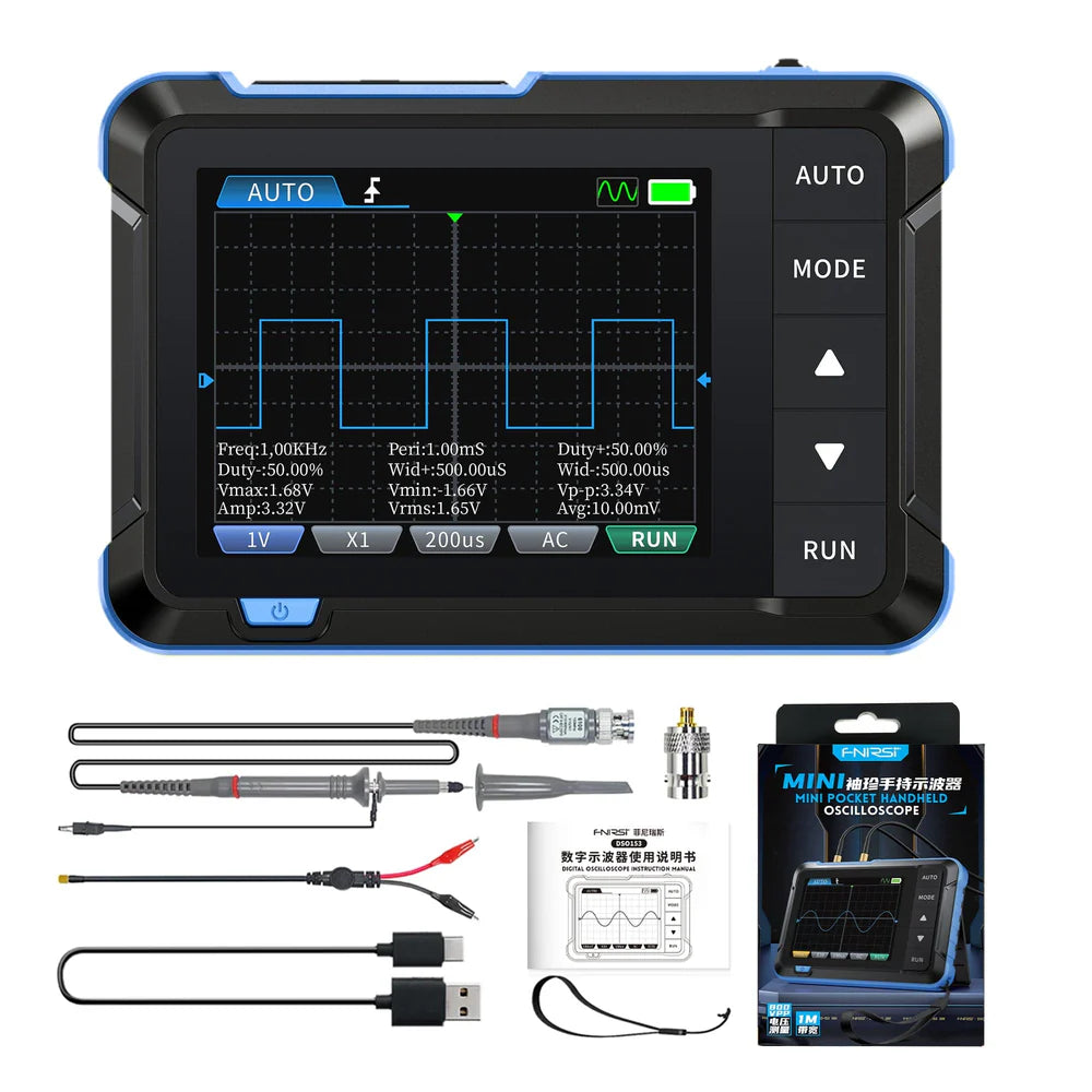 FNIRSI DSO-153 2-in-1 Mini Digital Oscilloscope Waveform Generator