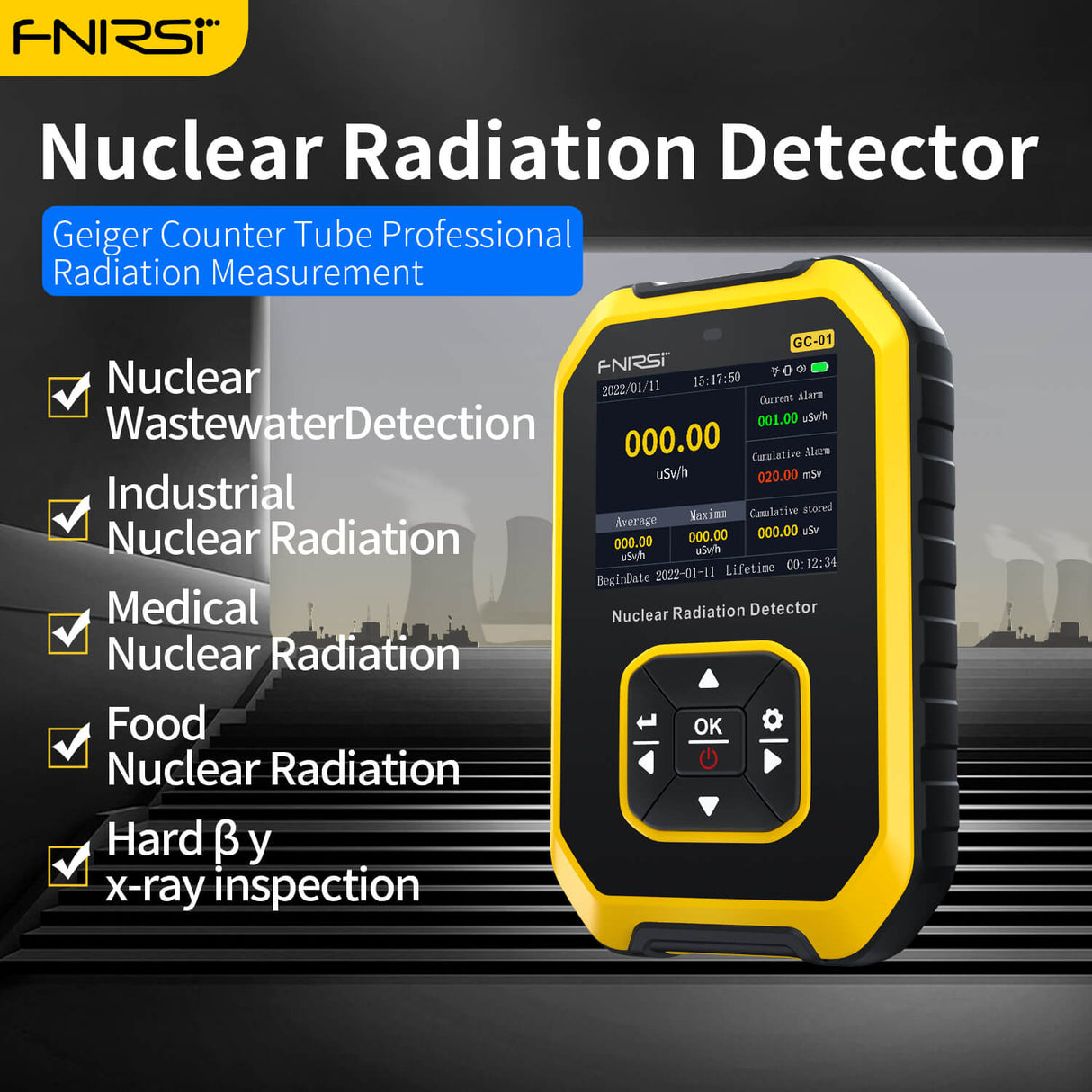 FNIRSI GC-01 Nuclear Radiation Detector