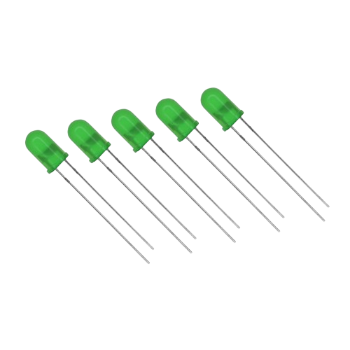 Green LED 5mm - Bright Indicator Light for Arduino & Electronics 5x
