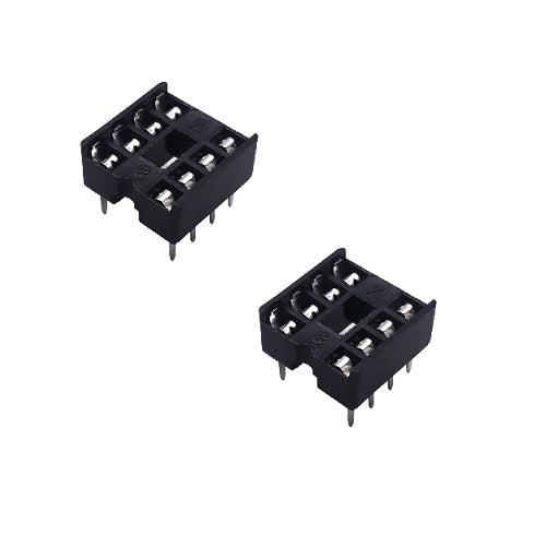 IC Socket 8 pins 2.54mm 2x