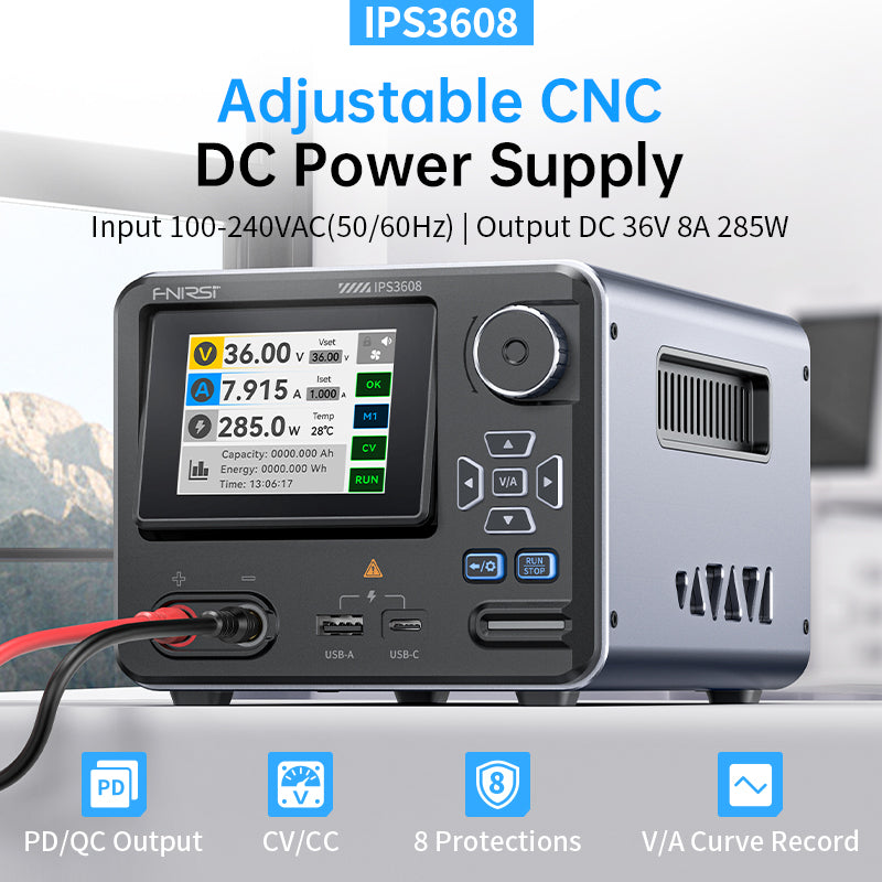FNIRSI IPS3608 - AC/DC Intelligent Digital Control Lab Power Supply