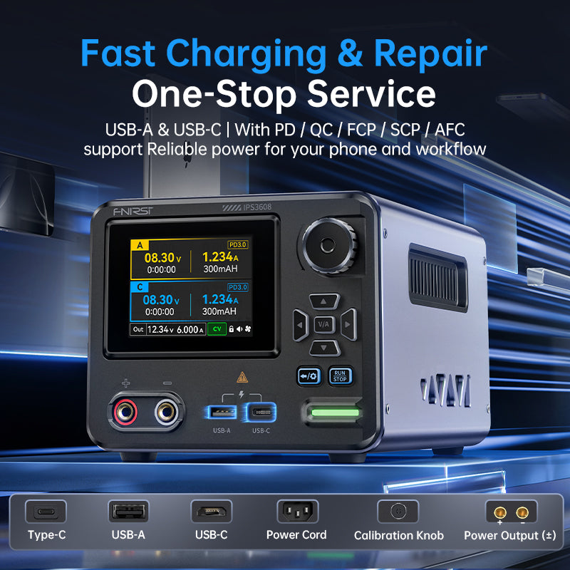 FNIRSI IPS3608 - AC/DC Intelligent Digital Control Lab Power Supply