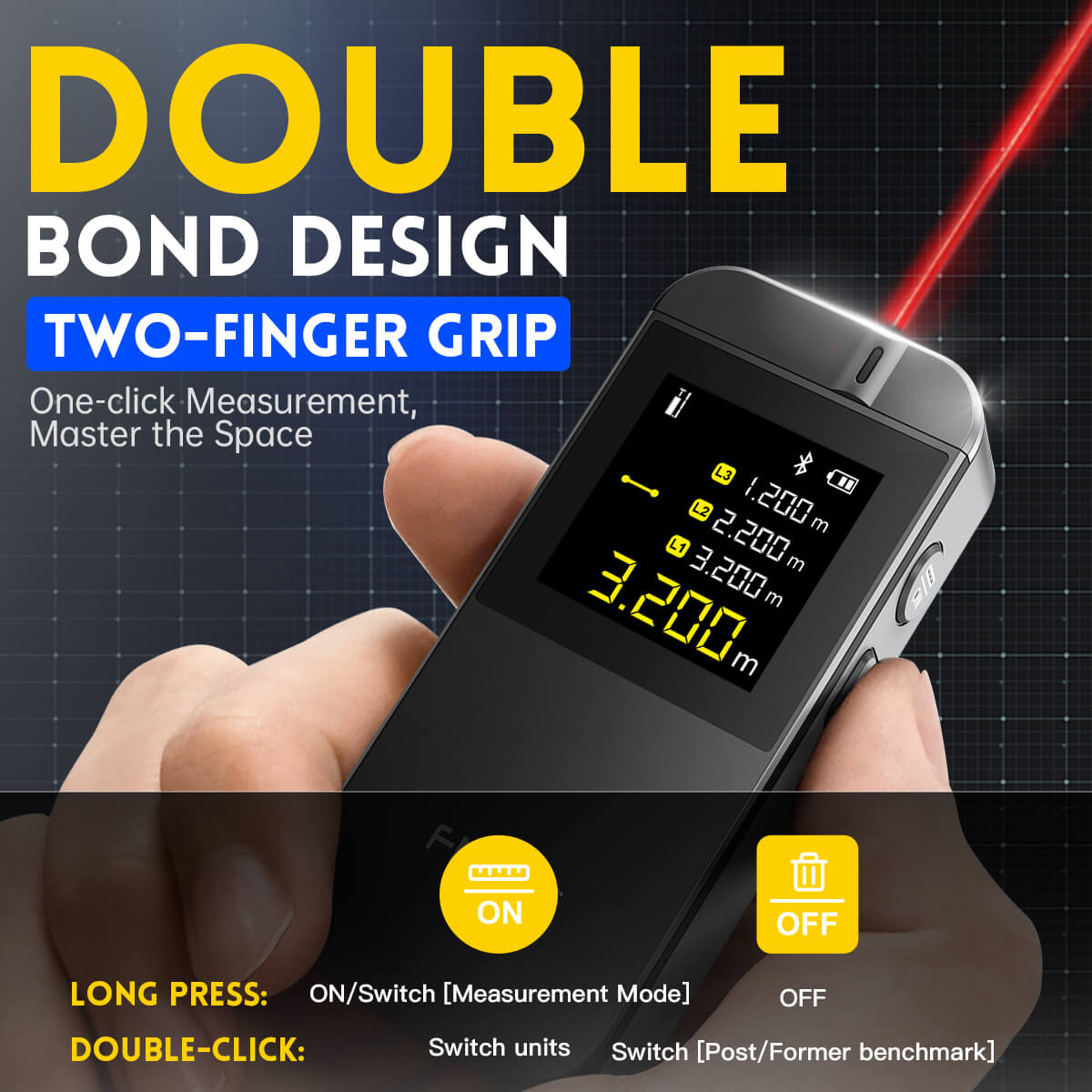 FNIRSI IR40 Smart Laser Rangefinder