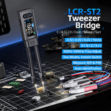 FNIRSI LCR-ST2 Plus LCR & ESR Meter 2-in-1 Digital Tweezers Bridge