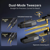 FNIRSI LCR-ST2 Plus LCR & ESR Meter 2-in-1 Digital Tweezers Bridge