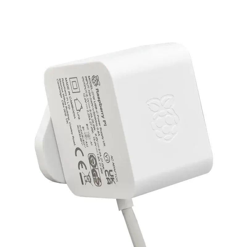 Raspberry Pi 5 27W USB-C PD Official Power Supply