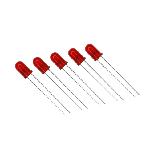 Red LED 5mm - Bright Indicator Light for Arduino & Electronics 5x
