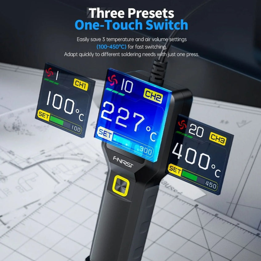 FNIRSI SAG-55 Pro Intelligent Hot Air Gun 550W