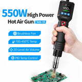 FNIRSI SAG-55 Pro Intelligent Hot Air Gun 550W