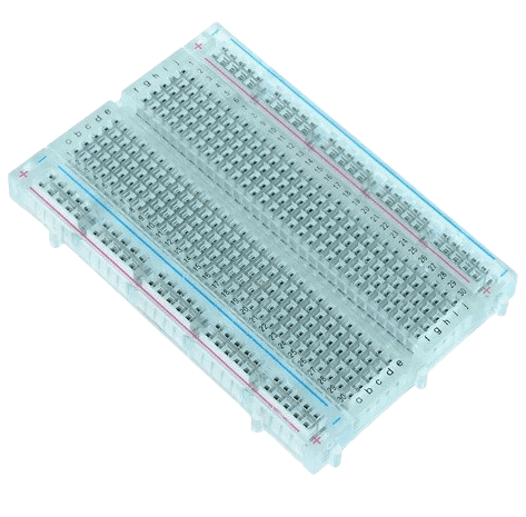 Solderless Breadboard 400 Tie Points - Transparent