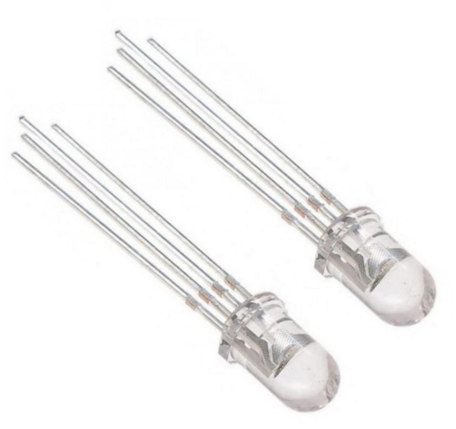 RGB Led 5mm Clear 2x