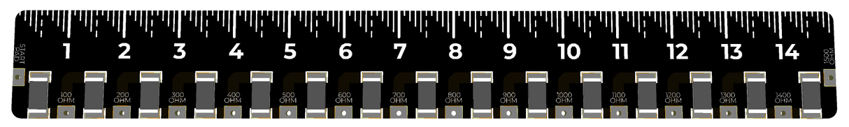 PCB Ruler - Resistor Version